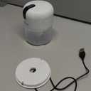 EASYSPEED Electric Garlic Chopper 1Cup, Mini USB Charging Wireless Food Processor with 304 Stainless Steel, 2 Sharp Blades, Portable Kitchen Meat Grinder for Onion, Garlic, Ginger, Chili (White)