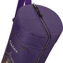 Gonex Yoga Mat Bag, Yoga Mat Carrier Full-Zip Exercise Yoga Mat Carry Bag for Women Men with 2 Multi-Functional Storage Cargo Pockets Extra Wide Adjustable Shoulder Strap (Purple Paisley)