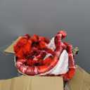 MAXEVE Faux Fur Heated Electric Blanket, 62"x84" Fast Heating Warming Throw Blankets with 8 Heating Levels & 8 Hours Auto Off with Over-Heat Protection & ETL Certified, Plaid Blue