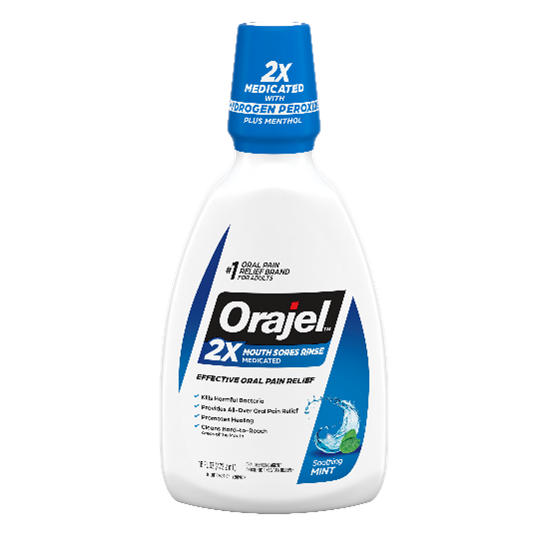 Orajel Mouth Sofe Effective Oral Pain Relief Rinse