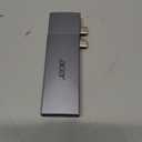 Acer 6 in 2 Detachable USB C Mac HDMI Adapter Multiport Hub Dongle for MacBook Pro/Air M3 M2 M1 13"-16" with 4K@60Hz, Compatible with Thunderbolt 3/4, 100W PD Charging, 2 USBA & 2 USBC 3.0 Data Ports (Grey)