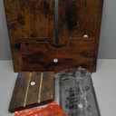 YINMIT Magazine Holder, Magazine Rack Floor, Magazine Storage Basket, File Holder Organizer, Folder Organizer for Magazines, Books, Newspapers, Tablets (Medium) (Rustic Brown)