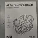 Language Translation Earbuds, 3-in-1 Translator Earbuds & 144 Languages & Accents, Translator Device Translation Earbuds Real Time fit iOS & Android for Travel Business &Learning, M96-Black