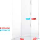 Choowin 29 inch Tall Acrylic Display Case for Lego Space Launch System 10341 Thickened Clear Acrylic Display Cases for Collectibles Figures Doll Bearbrick 1000% Assemble Dustproof Display Box(White)