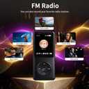 128GB MP3 Player,with Bluetooth 5.2, Music Player with Built-in HD Speaker, HiFi Sound, E-Book, Earphones IncludedVoice Recorder