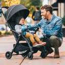 Chicco Presto Self-Folding, Compact Stroller with Canopy, Lightweight Aluminum Frame Umbrella Stroller, for Babies and Toddlers up to 50 lbs., Graphite/Grey