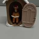 Hiboom Christmas Reindeer Figurine, Deer in Outhouse with Santa Hat & How to Avoid Hunters Magazine, Funny Christmas Decorations Indoor for Home & Office | Deer Decor, Unique Holiday Decor