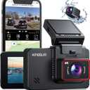 Kingslim D4 Dual Dash Cam with Built-in WiFi GPS, Front 4K/ 2.5K Rear 1080P for Cars , 3" IPS Touchscreen 170° FOV Dashboard Camera with Sony Starvis Sensor, Support 256GB Max
