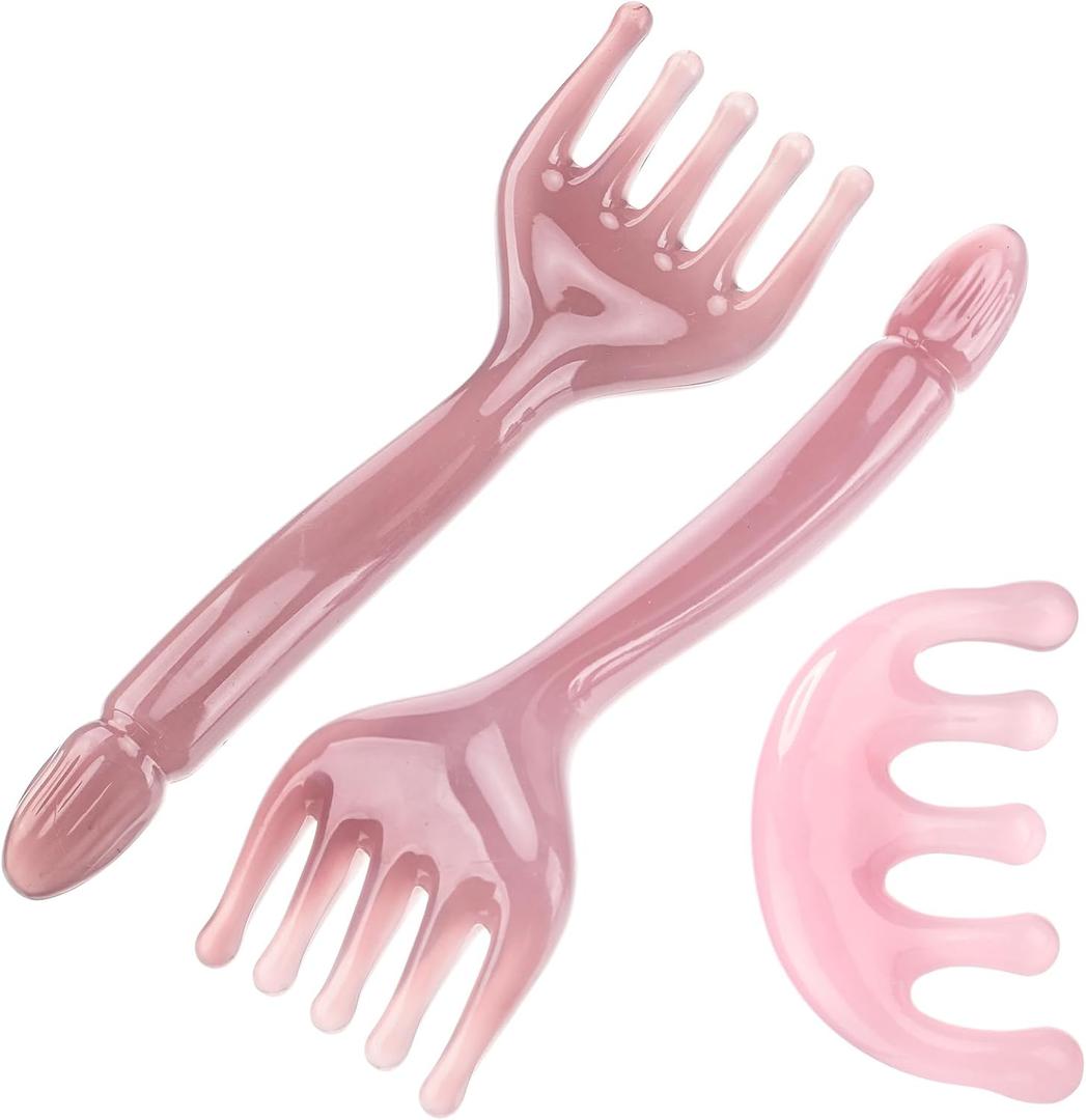 3 Pack Head Massager Scalp Comb Resin Scalp Stress Relax Tool for Christmas, Birthday, Mother's Day, Father's Day