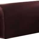 vctops Waterproof Faux Pu Leather Armrest Covers Vintage Stretch Arm Covers for Chairs Couch Sofa Armchair Slipcovers for Recliner Sofa 2pcs, Wine Red