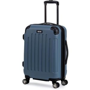 Kenneth Cole REACTION Renegade Luggage Expandable 8-Wheel Spinner Lightweight Hardside Suitcase, Granite Blue, 20-Inch Carry On