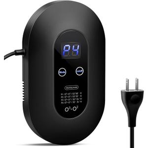 Ozone Odor Eliminator for Strong Odor 99% Cat Litter Deodorizer Dog Poof Odor Removal Air Ionizers Home Plug-in Air Purifier for Bedroom, Toilet, Kitchen, Pets, Smoke, Shoe, Formaldehyde Air Freshener (Black)