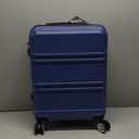 Kono 20'' Carry on Luggage Lightweight with Spinner Wheel TSA Lock Hardside Luggage Airline Approved Carry on Suitcase Navy