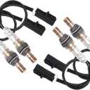 O2 Oxygen Sensor Upstream and Downstream Replacement for Ford F150 F250 F350 E150 E250 E350 Super Duty Ranger Escape Explorer Sport Trac, for Mazda Tribute Lincoln Mercury Replace 15717 15716 4Pcs