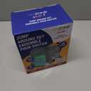 GoZone Kids Ball Chair, Bounce Ball Desk Chair, Classroom Active Seating, 4 Stability Legs, Includes Air Pump, Happy Guy Design, Green