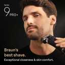 Braun Series 9 PRO+ Electric Shaver, Wet & Dry Razor, Pro SensoAdapt, 6in1 SmartCare Center, 9697CC, Silver