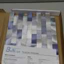 BeNice Peel and Stick Backsplash Metal Tiles Sticker Brick Panel for Kitchen Wall Self Adhesive Subway Metallic Mosaic(Blue Blend,10 Sheets)