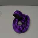 NISEYO NU Easy Clip in Purple Ponytail Extensions 26 Inch Long Purple Braids Synthetic Fiber Box Braiding Hair for Cosplay Halloween Costume