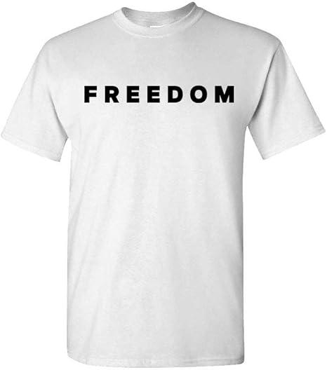 American Patriotic Freedom Unisex T-Shirt Inspired by Charlie Graphic Logo Tee 1st Amendment Free Speech Casual Patriot L