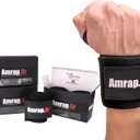 Weight Lifting Wrist Wraps for Weightlifting, Gym, Workout, Sports, Crossfit | Wrist Straps for Weightlifting Strong & Shock-absorbing | Ideal Gift for Men and Women | 18-inches Long (Total Black)