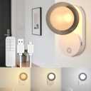 Battery Operated Wall Sconce, Wireless Rechargeable Wall Light with Remote, 3CCT Dimmable Magnetic Portable Globe LED Night Light USB Charging for Bedroom Living Room Kitchen Reading Doorway Bedside