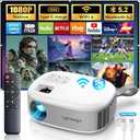 15000 Lumens Outdoor Movie Projector - Native 1080P HD Portable Projector with WiFi 6/Bluetooth 5.2, 300" Screen | Compatible with iPhone, Android, Fire Stick, PS5, Xbox(USB-C Cable) ±15° Keystone