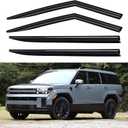 Window Visors Rain Guards for 2024 2025 2026 Hyundai Santa Fe, Out-Channel Window Vent Wind Deflectors Visors Shades for 24 25 26 Santa Fe
