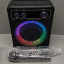 Karaoke Machine, Portable Bluetooth Karaoke Speaker with 2 Wireless Microphones, PA System for Adults Kids with LED Lights & Echo Adjustment, Supports TWS/TF/USB/AUX for Home Party (T03-2 MICS)