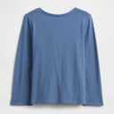 GAP Girls' Long Sleeve Graphic Tee (Blue), Size 5Y