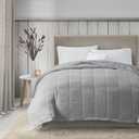 Down Alternative Blanket, Twin/Twin XL, Grey
All Season, Microfiber, Breathable Fabric for Bed or Couch, Reversible, Quilted, Lightweight, Plush, OEKO-TEX Certified