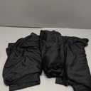 50 ft x 10 ft Wrinkle Free Black Backdrop Curtain for Parties, 10 Panels Polyester Black Photo Backdrop Drapes for Graduation Birthday Wedding Party Stage Curtains, Thick Bulk Background Curtains