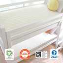 Naturepedic 2-in-1 Organic Kids Mattress - Twin Trundle Mattress with Quilted Top and Waterproof Layer - Firm for Kids