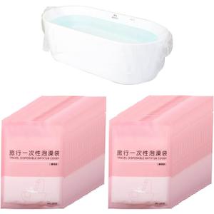 Swingers 40 Pack Disposable Bathtub Cover Liner, Large Bathtub Liner Plastic Bag Hotel Bathtub Liners for Salon, Household and Hotel Bath Tubs (102x47inch)