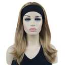 Lydell Long Straight Wave Headband Synthetic Wigs (Lightest Golden Blonde)
