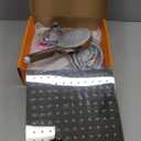 10 inch Rain Shower Head with Handheld Spray Stainless Steel, High Pressure Square Rainfall Showerhead Combo with 6 Handheld Sprayer, Detachable Shower Heads Waterfall Shower for Bathtub (Silver)