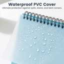 Koogel 400 Count Spiral Index Cards 4x6, 8 Pack of 8 Colors Ruled Flash Cards with Waterproof Cover for Studying, Note Taking Office Organization, College & School Supplies, (50 Sheets Each)