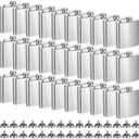 30 Pieces Hip Flasks Set Stainless Steel Liquor Flask with Funnel Metal Leak Proof Flask Pocket Whiskey Flasks for Men Women Bridesmaid Wedding Party Supplies (6 oz, Silver)