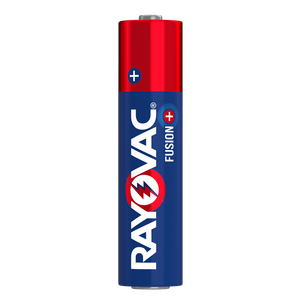 Rayovac Fusion AAA Batteries, Premium Alkaline Triple A Batteries (8 Battery Count) Red, Silver