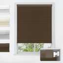 LazBlinds No Tools No Drill Cordless Cellular Shades, Blackout Light Blocking Honeycomb Shades for Home, Thermal Insulation Blinds for Windows, 35" W x 48" H, Dark Coffee (35" W x 48" H, Blackout-dark Coffee)