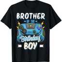 Brother of Birthday Boy Matching family Video Gamer party T-Shirt, Size Small
