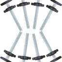 8-Pack Baby Gate Replacement Parts, 8MM Baby Gate Screws Replacement Spindle Rod Bolts Hardware Kit for Pet & Dog Pressure Mounted Safety Stair Gates Tension Extender (8 Pack Black, Long 9CM)