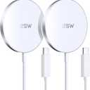 MagSafe Charger 2 Pack 25W Magnetic Wireless Charger Fast Charging Pad Compatible with iPhone 17/16/15/14/13/12 Series & AirPods 4/3/2/Pro Magnetic MagSafe Charging Pad