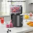 3-in-1 Juicer Machines, Cold Press Juicer 7 Large Chute & 120oz for Whole Vegetables & Fruits, High Juice Yield | Nut Milk | Natural Sorbet, Sliver