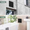 Vent Systems 10" x 10" Inch (Opening Dimensions) Plastic Black Soffit Vent Cover - Flat Square Air Vent Grille - Air Vent Deflector - HVAC 12" x 12" Inch (Overall Dimensions)