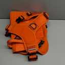 ICEFANG Tactical Dog Harness, X-Large Size,2X Metal Buckle,Working Dog MOLLE Vest with Handle,No Pulling Front Leash Clip,Hook and Loop Panel (Orange,XL (Pack of 1))
