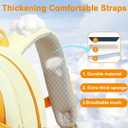 CAMTOP Toddler Backpack for Boys Girls 2-4, Kids Backpacks for Kindergarten Preschool, 12" H Small Bookbag for Daycare Travel (Yellow, 12''- Not fit A4 folder)