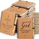 NEOACT 90 Pcs/30 Set Christian Gifts Bulk - Prayer Journal Scripture Notebook with Ballpoint Pen and Christian Bookmark,Christmas Gifts for Pastor Church Members Bible Study Groups