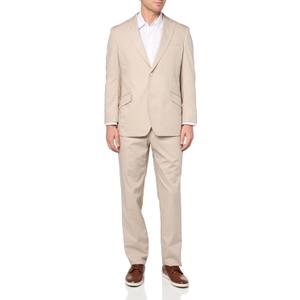 COCONUT GROVE Men's Perfect Poplin Modern Fit Suit, Oyster Size 40SH
