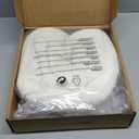 CHEERPALS Cat Window Perch for Indoor Cats Hammock for Window with Reversible Cushion, Foldable Cat Window Bed for Large Cats and Kittens (White, Large)