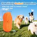 Nobleza Squeaky Dog Toys Interactive, 4 Pack Peanut Chew Ball for Pet Teeth Cleaning Puppy Squeaky Chew Toy, Durable for Medium Large Small Breeds Puppy Teething Chew Toy